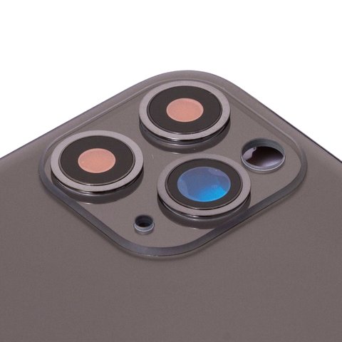 Корпус для iPhone 11 Pro Max, сірий, з тримачем SIM-карти, з боковими кнопками, matte space gray Прев'ю 1