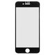 Защитное стекло All Spares для Apple iPhone 6, iPhone 6S, iPhone 7, iPhone 8, iPhone SE 2020, 0,33 мм 9H, совместимо с чехлом, Full Glue, черный, cлой клея нанесен по всей поверхности, HD+ Превью 1