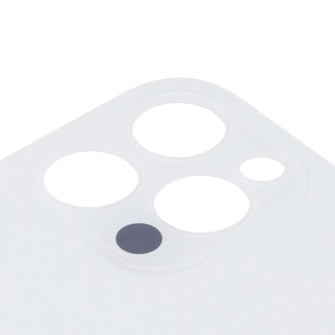 Задняя панель корпуса для iPhone 12 Pro, серебристая, белая, не нужно снимать стекло камеры, big hole, silver Превью 1