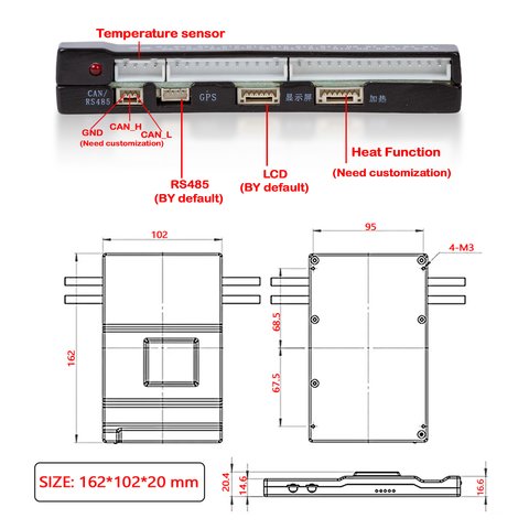 BMS-контроллер JIKONG JK-BD6A24S12P, 120 А, для LiFePO4/Li-ion/LTO аккумуляторов Превью 4