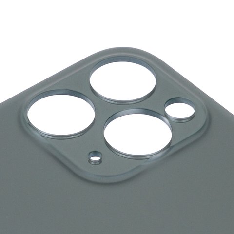 Задня панель корпуса для iPhone 11 Pro Max, зелена, не потрібно знімати скло камери, Original (PRC), big hole, matte midnight green Прев'ю 1