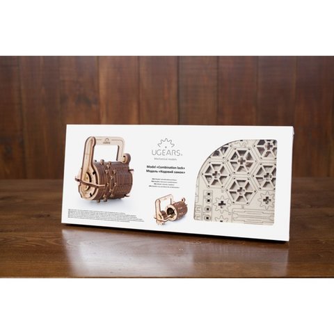 Mechanical 3D Puzzle UGEARS Combination Lock Preview 6
