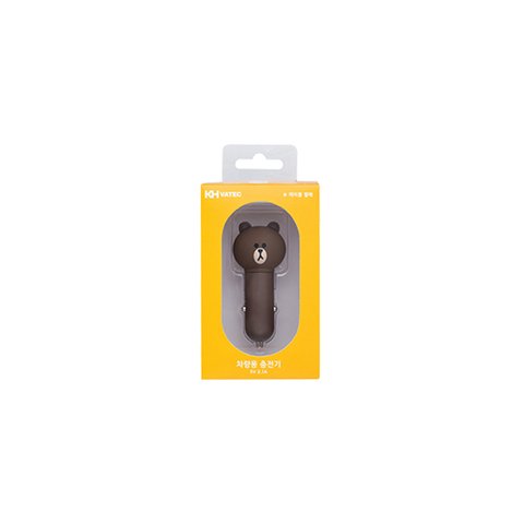 Автомобильное зарядное устройство (USB, Line Friends – Brown) Превью 2
