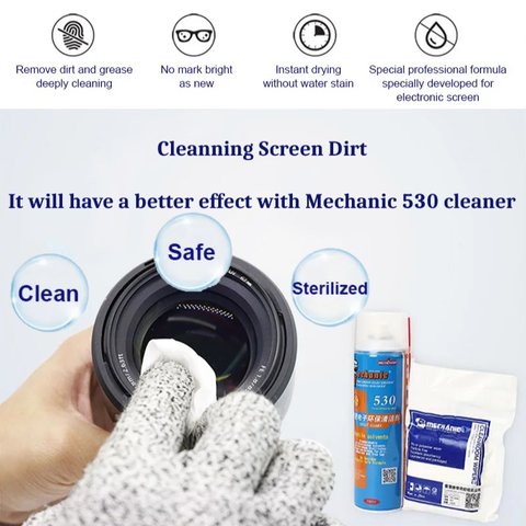 Microfiber Cloth Mechanic HK4090, (for dust and fingerprints removing, 100 pcs., 140x140 mm) Preview 1