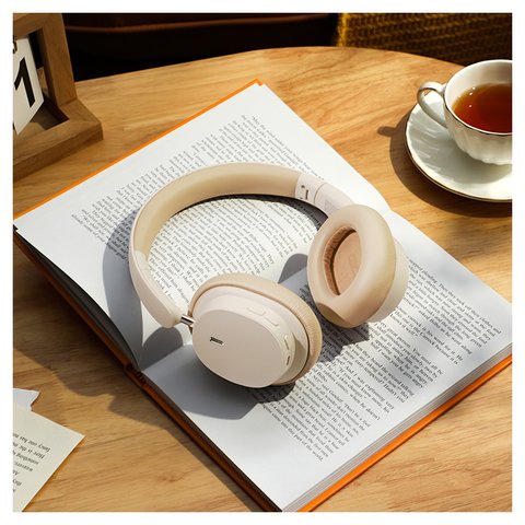 Auriculares Baseus Bowie D05, blanco, beige, inalámbrica, bluetooth 5.3, #NGTD020202 Vista previa  3