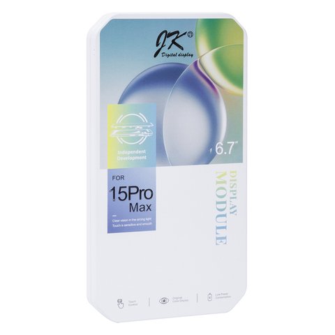 Pantalla LCD puede usarse con iPhone 15 Pro Max, negro, con marco, AAA, (TFT), JK Vista previa  1