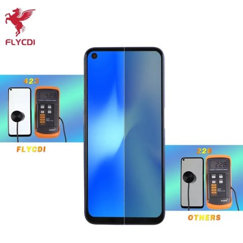 Pantalla LCD puede usarse con Realme 6, 6i, 6s, 7 (Global), negro, sin marco, FLYCDI, RMX2001, (540396362) Vista previa  2