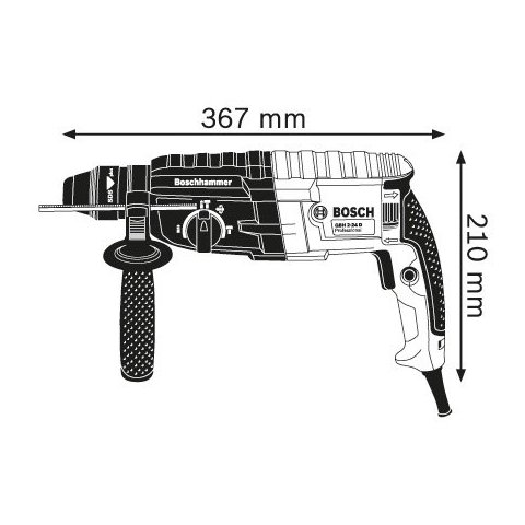 Перфоратор професійний Bosch GBH 2-24 DRE Прев'ю 1
