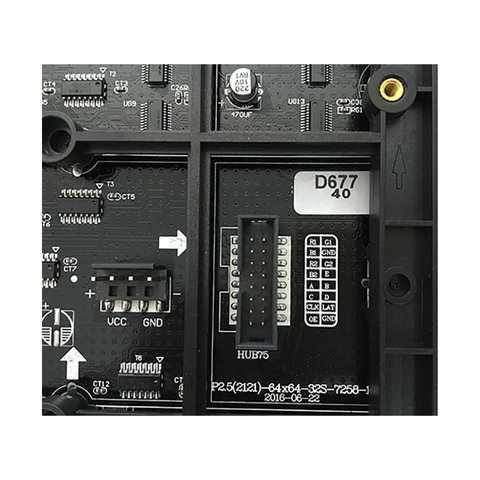 LED-модуль для реклами P2.5-RGB-SMD (320 × 160 мм, 128 × 64 точок, IP20, 1000 нт) Прев'ю 1