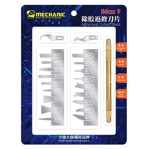 Набір скальпелів Mechanic iMax 9, для мікросхем, 20 in 1 Прев'ю 1
