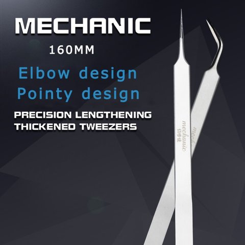Пинцет монтажный Mechanic Aaa-14, прямой, 160 мм Превью 2