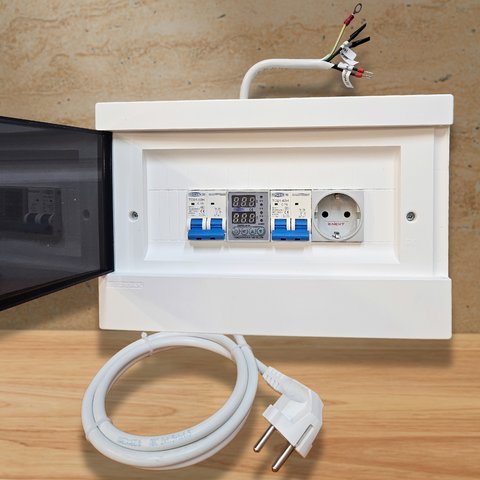 Щит захисту, для підключення інвертора (розетка-розетка) Прев'ю 1