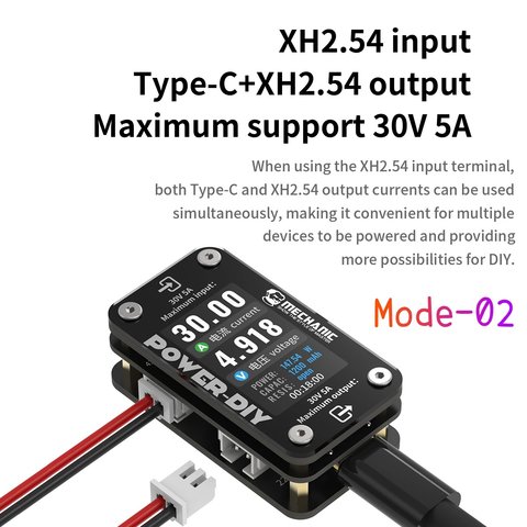 USB-тестер Mechanic Power-DIY, XH2.54, USB тип-C, Lightning Прев'ю 4