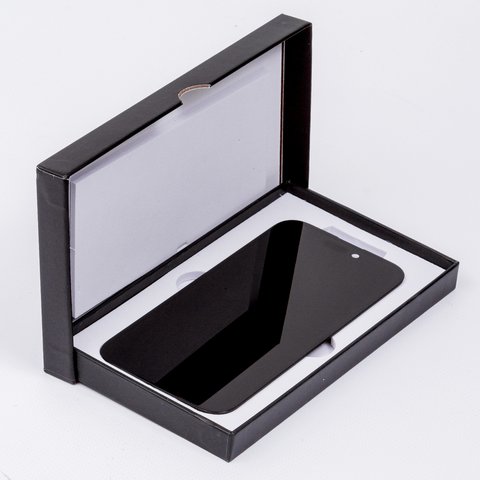 Дисплей для iPhone 16, чорний, з рамкою, High Copy, без мікросхеми, (OLED), GX OEM hard Прев'ю 2