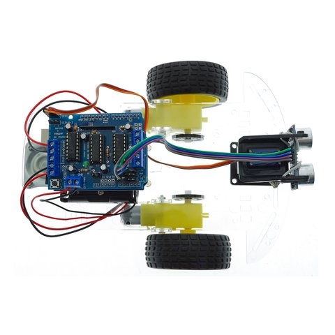 Конструктор Arduino Робомашинка з давачем (датчиком) для оминання перешкод + посібник користувача Прев'ю 4