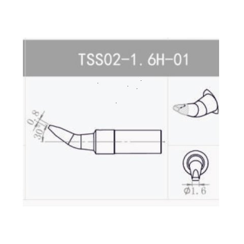 Паяльне жало Quick TSS02-1.6H-01 Прев'ю 1