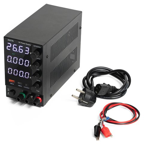 Лабораторний блок живлення Accta DPS-305U Прев'ю 3