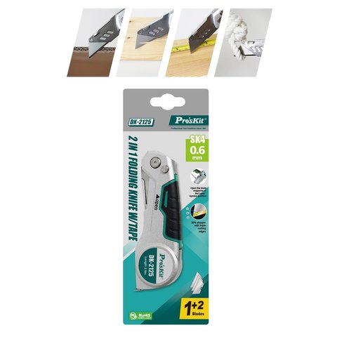 Складной нож Pro'sKit DK-2125 с рулеткой (2 в 1) Превью 3