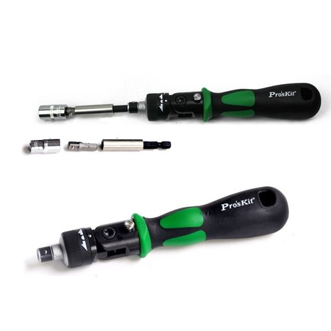 Reversible Ratchet Screwdriver Pro'sKit SD-2314M W/Bits Preview 1